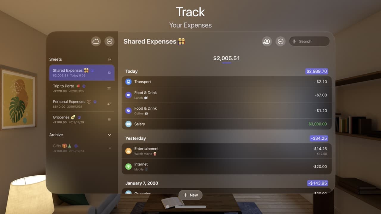 Expenses: Spending Tracker screenshot 1