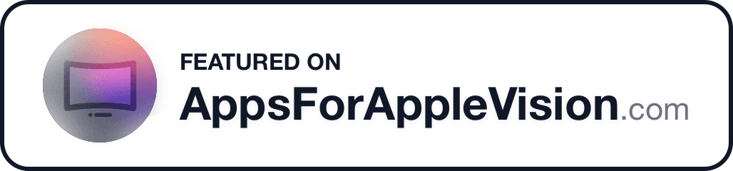 Apps for Apple Vision Dark Badge