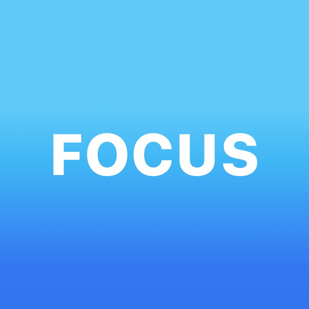 Focus is the most elegant and professional productivity timer that helps you to get more work done. Available for iPhone, iPad, Mac, Apple Watch and Apple Vision Pro!



 Move Towards a Happier, Healthier, and More Productive Workday

 Focus lets you break down your work time into smaller chunks called Focus Sessions. Working in sessions helps you to stay focused and get some meaningful work done, tackling one task at a time. Focus also encourages you to take regular breaks between your sessions which is particularly helpful to maintain your energy and keep your focus throughout the day.



 '[…] a tool that can genuinely make people more productive' – MacStories.net



 '[…] a must-have for anyone who finds themselves easily getting distracted or forgetting to take occasional breaks.' – iDownloadBlog.com