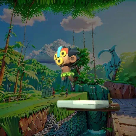 In Spatial Jumpper, player will play a brave jungle boy in the mysterious jungle, jump through gesture operations, and challenge their own skills and limits.