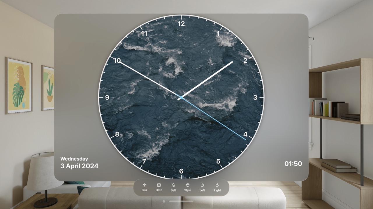 Clean Aesthetic Wall Clock screenshot
