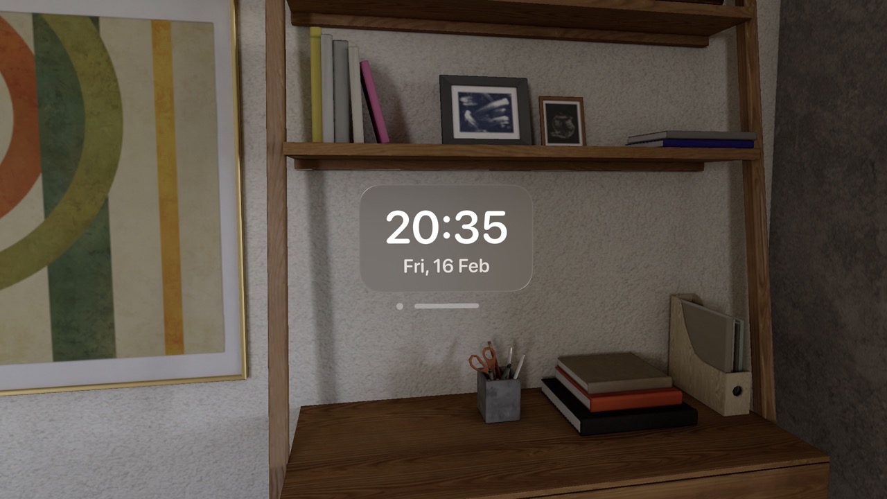 Minimal digital clock screenshot