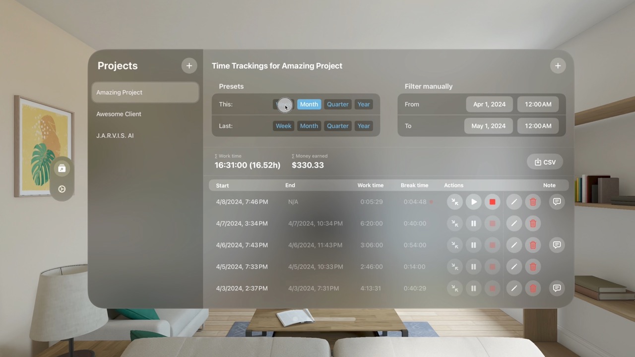 Track Multi-Project & See Live Earnings screenshot