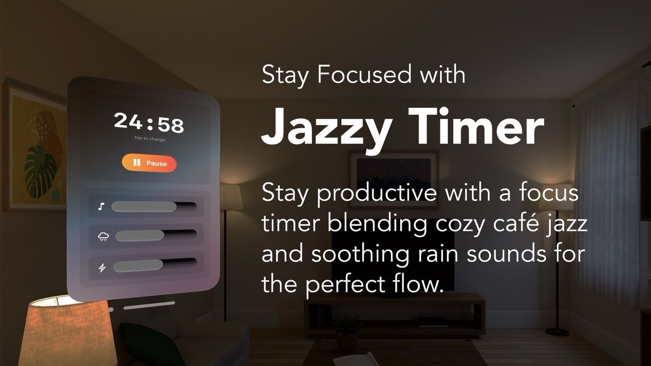 Jazz + Rain = Deep Focus screenshot