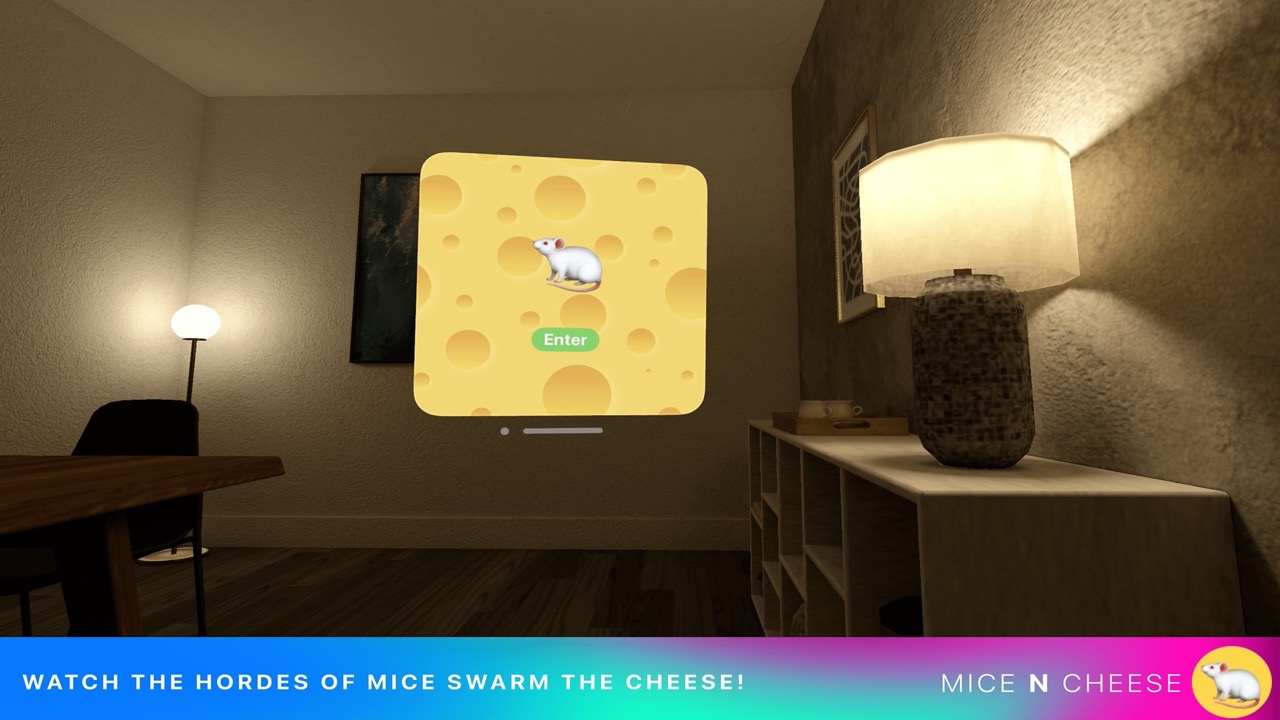 Hide the cheese from the mice! screenshot