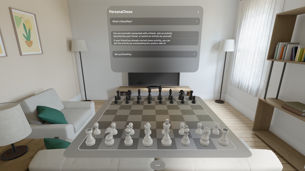 Chess with Spatial Personas screenshot