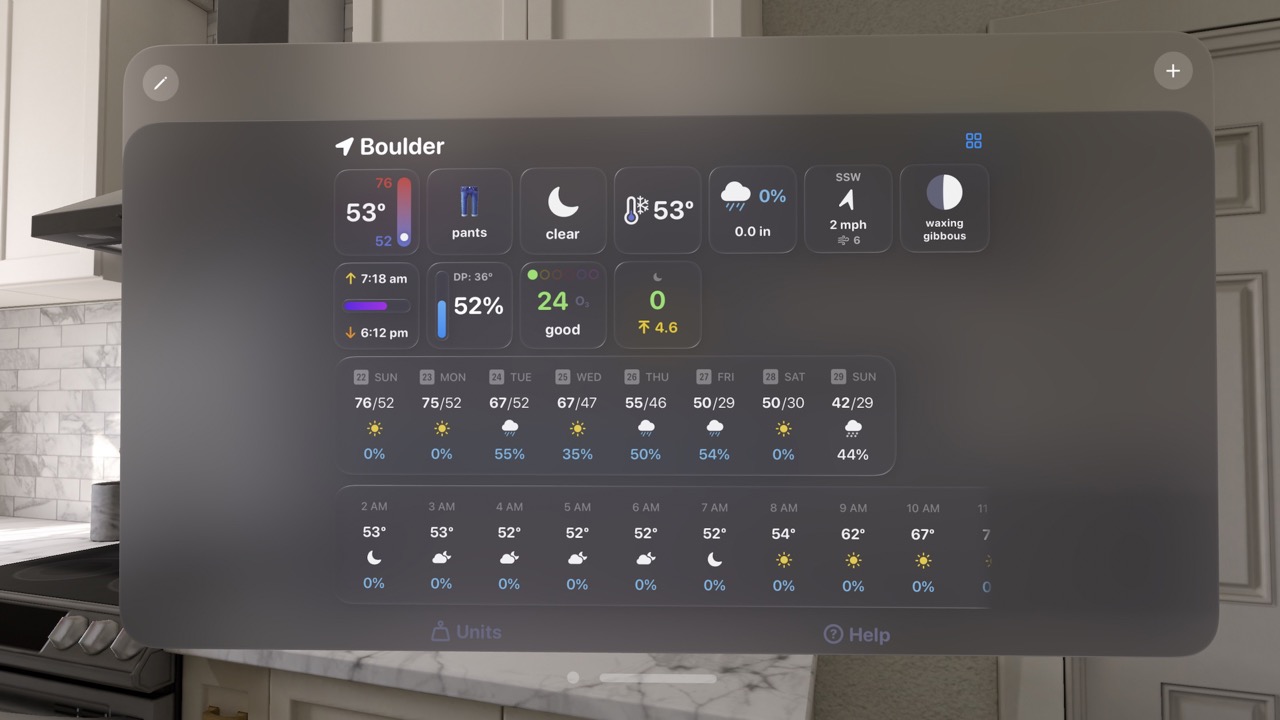 Simple, Modular Weather screenshot