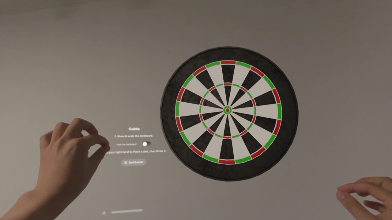 Playing darts anywhere screenshot