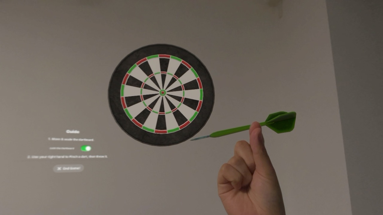 Playing darts anywhere screenshot