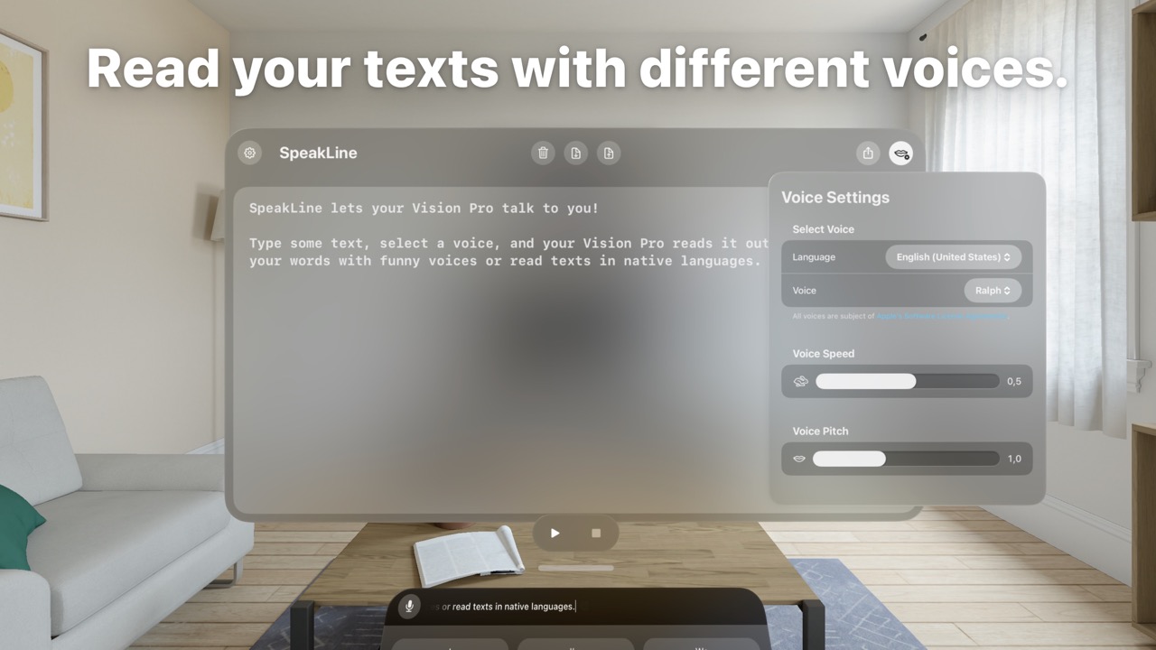 Convert Text Into Spoken Audio screenshot