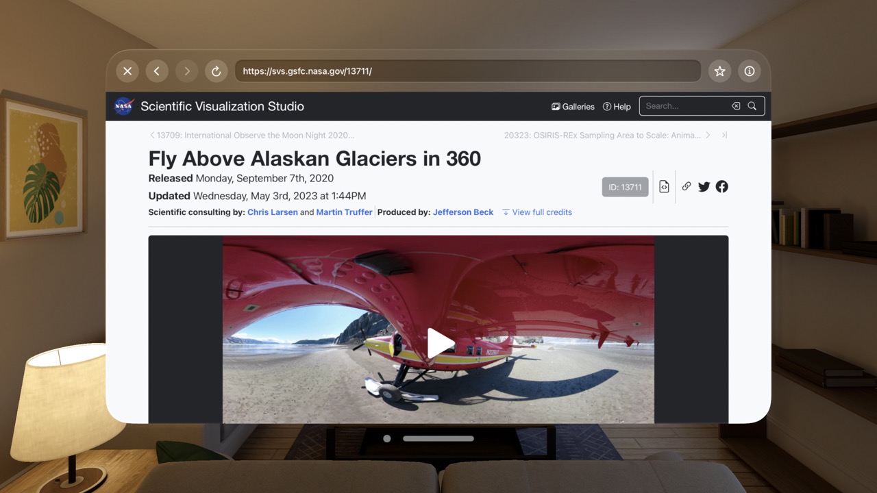 360° Video Player & Web Browser screenshot
