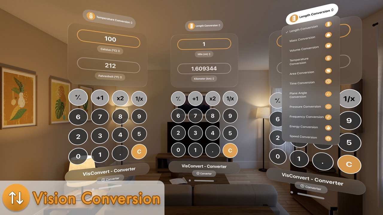 Spatial Conversion Calculator screenshot