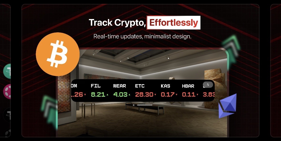 Real-Time Cryptocurrency Ticker screenshot