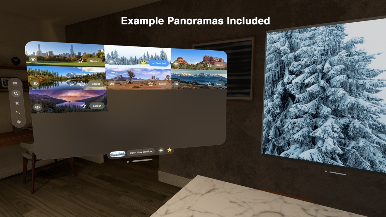 Virtual window for panoramas screenshot