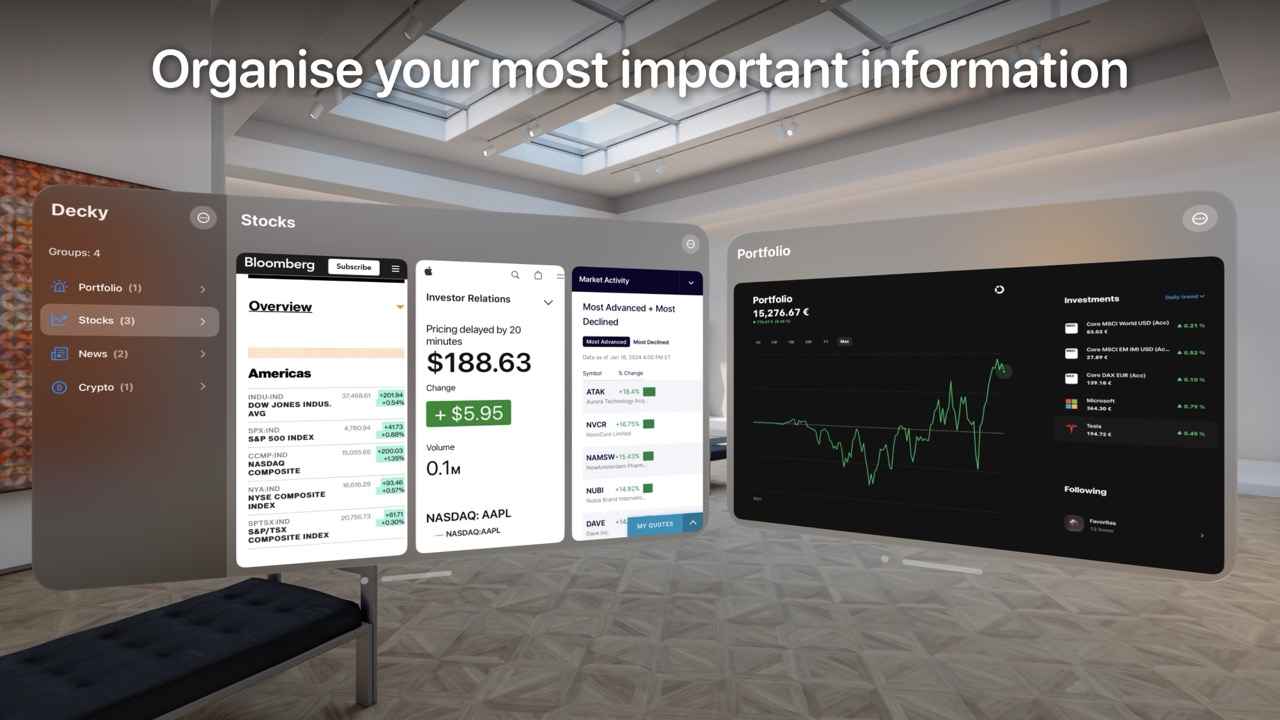 All your data, charts & websites in one dashboard screenshot