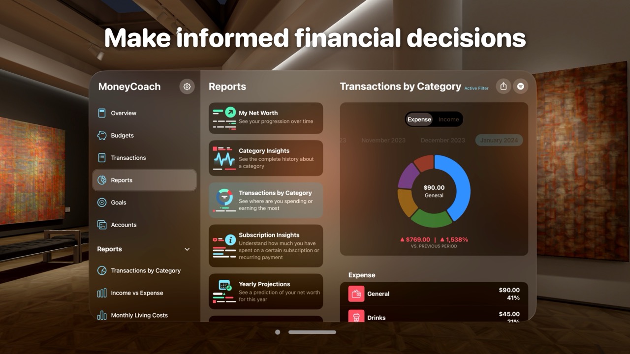 All your financial data in one place screenshot